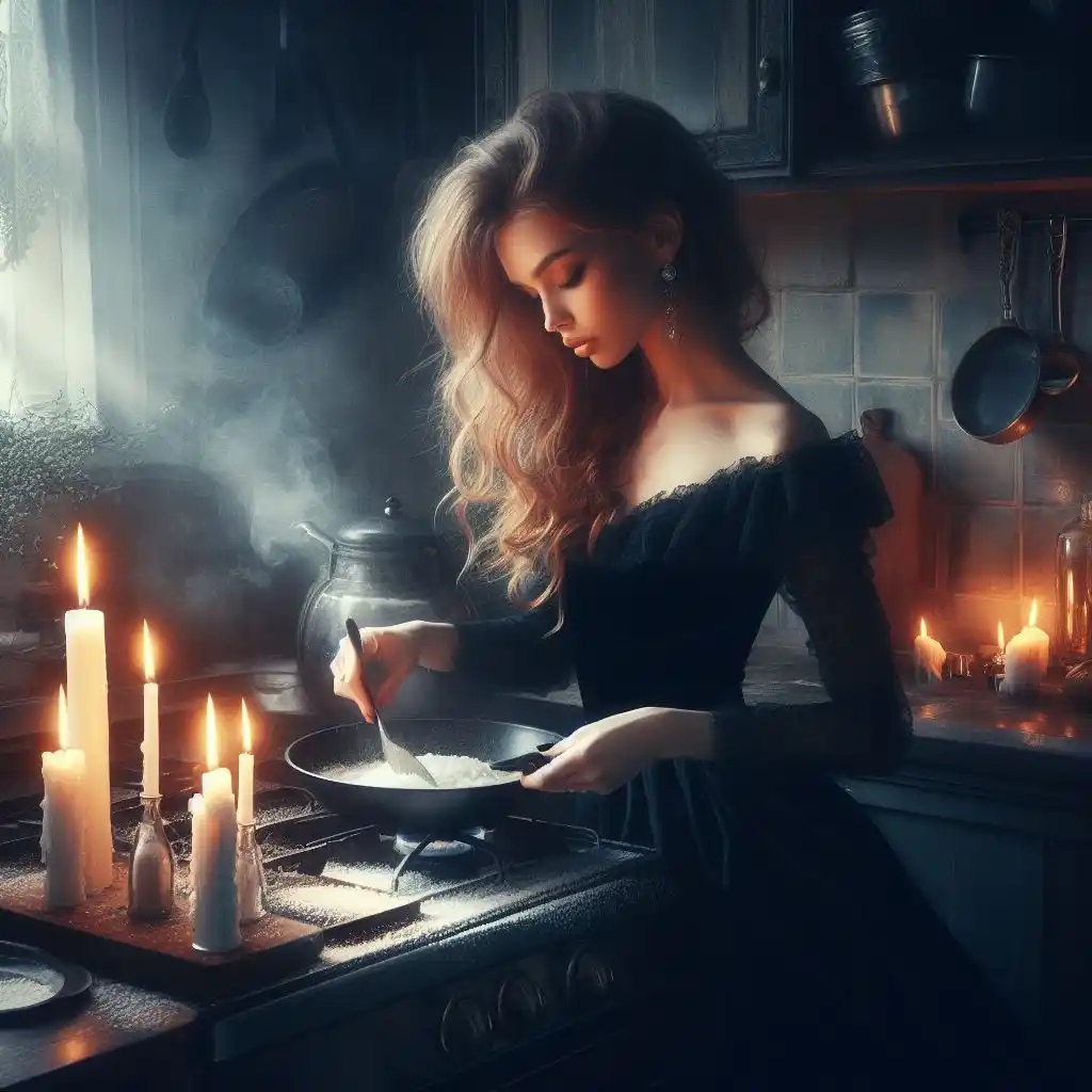 Ведьма готовит ритуал, снять отворот