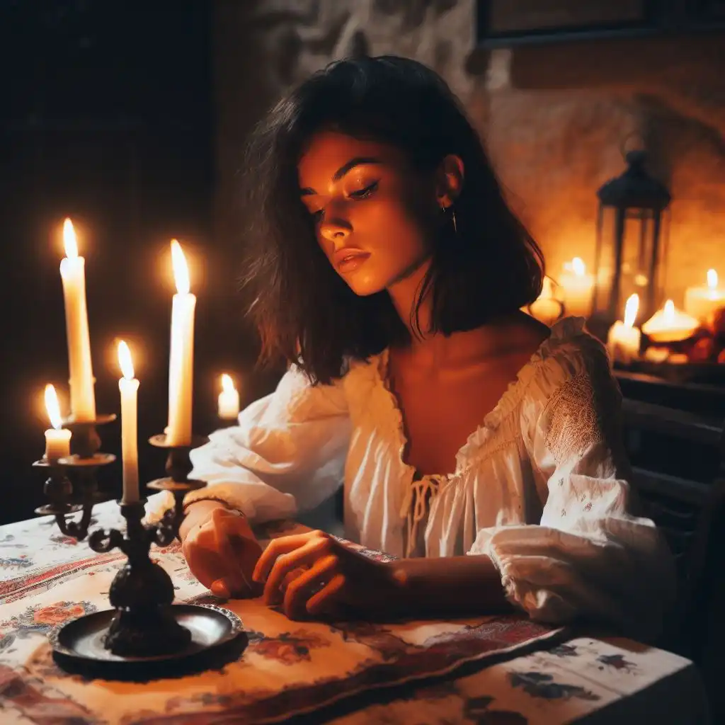 Александра свернула с воска свечи с ногтями максима для приворота