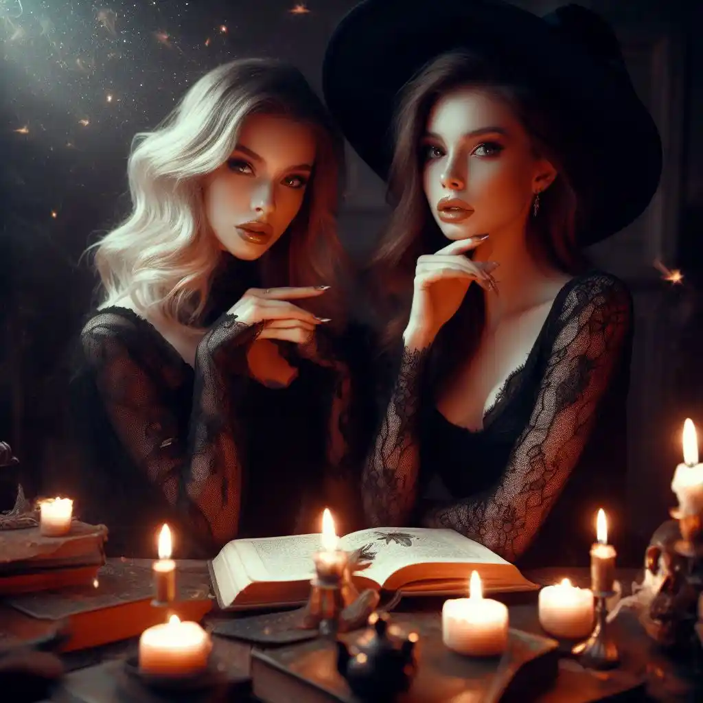Ведьмы готовят ритуал