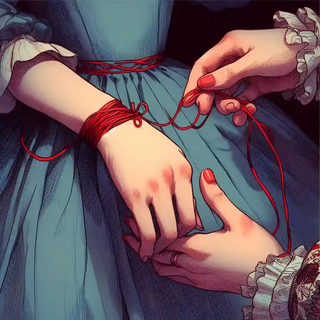 Алиса повязала Марии красную нить